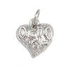 Brass Micro Pave Cubic Zirconia Pendants KK-A269-05P-1
