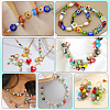 3 Strands Flat Round Handmade Millefiori Glass Beads Strands LAMP-LT0001-15C-5