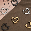6Pcs 3 Colors Stainless Steel Hoop Earrings EJEW-BBC0001-88-7