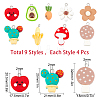 SUNNYCLUE 36Pcs 9 Style Resin Pendants RESI-SC0002-19-2