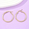 Ion Plating(IP) 304 Stainless Steel Hoop Earrings EJEW-N0016-11G-D-4