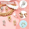6Pcs 6 Colors Tooth Alloy Rhinestone Brooches for Backpack Clothes JEWB-CJ0001-86-3