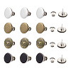 16sets 4 Styles Iron Button Pins for Jeans PALLOY-KS0001-07-10