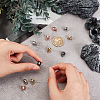 12Pcs 4 Colors Brass Beads FIND-AR0002-34-3