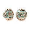 Handmade Polymer Clay Indonesia Beads IPDL-E010-20-A-06KCG-1