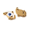 Evil Eye Themes 304 Stainless Steel Enamel Pendants STAS-B100-02G-01-2