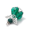 Faceted Glass Pendants PALLOY-MZ00583-08-4