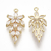 Brass Micro Pave Cubic Zirconia Pendants ZIRC-K082-019A-2