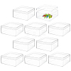 10Pcs Square Acrylic Storage Boxes CON-BC0007-82-1