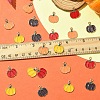 24Pcs 4 Colors Thanksgiving Day Theme Alloy Enamel Pendants ENAM-YW0005-32-4