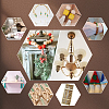 90Pcs 6 Styles Unfinished Wood European Beads WOOD-GA0001-85-6