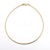 Casual Style 304 Stainless Steel Snake Chain Choker Necklaces STAS-O037-05G-1
