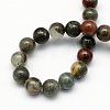 Natural African Bloodstone Beads Strands G-S184-8mm-2