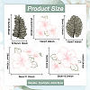 5Pcs Organza Flower & Leaf DIY-WH0622-250-2