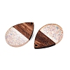 Epoxy Resin & Walnut Wood Pendants RESI-T057-11E-2