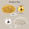 1200Pcs 2 Colors CCB Plastic Beads CCB-PA0001-04B-2