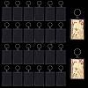 24 Bags Acrylic & Iron Photo Frame Keychains AJEW-GL0003-43-8