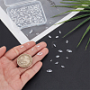 150Pcs Cubic Zirconia Pointed Back Cabochons ZIRC-HY0001-15-3