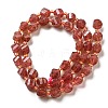 Natural Strawberry Quartz Beads Strands G-M443-B04-02-3