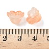 Transparent Glass Beads Caps GLAA-B028-01D-3
