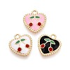 Alloy Enamel Pendants PALLOY-T092-33G-1