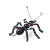 Glass Seed Beaded Ant Pendants PALLOY-MZ00468-4