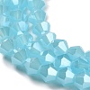 Imitation Jade Electroplate Glass Beads Strands LS-GLAA-F029-J4mm-C03-3