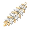 304 Stainless Steel Big Pendants STAS-F360-07GP-2