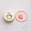 Golden Tone Round Wax Seal Brass Stamp Heads LS-AJEW-Z034-01G-03-1