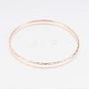 304L Stainless Steel Buddhist Bangles BJEW-G568-15RG-2