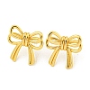 Rack Plating Brass Bowknot Stud Earrings EJEW-M247-16G-1