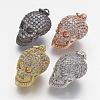 Brass Micro Pave Cubic Zirconia Charms ZIRC-F041-07-1