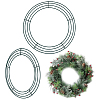 2Pcs Iron Wreath Frames DIY-CP0013-24B-1