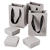 3Pcs Square Paper Jewelry Display Cases CON-TA0001-39E-02-1