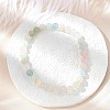 Natural Morganite Stretch Bracelets BJEW-JB03738-04-4