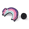 Rainbow Black Zinc Alloy Brooches JEWB-C031-02B-EB-3