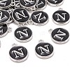 Platinum Plated Alloy Charms LS-ENAM-S118-02N-P-4