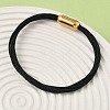 304 Stainless Steel with Polyester Metallic Cord Bracelets for Women BJEW-Z145-01G-26-3