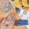 SUNNYCLUE DIY 20Pcs 10 Style Tibetan Style Alloy Pendants PALLOY-SC0004-12-3