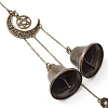 Iron Bell Pendant Decoration HJEW-JM02487-4