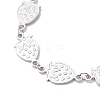 304 Stainless Steel Link Chains Bracelets BJEW-JB13023-02-3