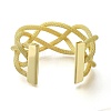 Hollow Alloy Braided Bangles BJEW-L697-001G-3