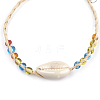 Handmade Braided Raffia Bracelets X-AJEW-S072-25-4