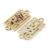 Alloy Rhinestone Connector Charms FIND-TAC0014-53B-1