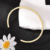 Clear Cubic Zirconia Open Cuff Bangle BJEW-M231-07G-1