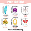 Electroplate Plastic Pendants FIND-CA0011-30-2