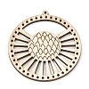 Undyed Wood Chandelier Component Links LS-X-WOOD-T008-44-2