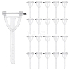 300Pcs Stainless Steel Plastic Brooch Findings KY-MA0001-01-1