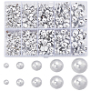 70G  5 Styles ABS Plastic Imitation Pearl Cabochons OACR-SC0001-45A-1