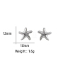 925 Sterling Silver Starfish Stud Earrings DN7579-4